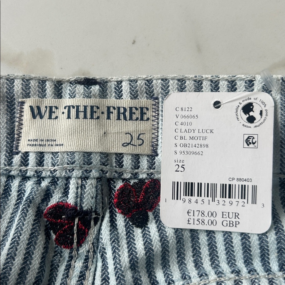 Free People We The Free Bugged Out Straight-Leg Jeans Lady Lucky - Picture 15 of 16